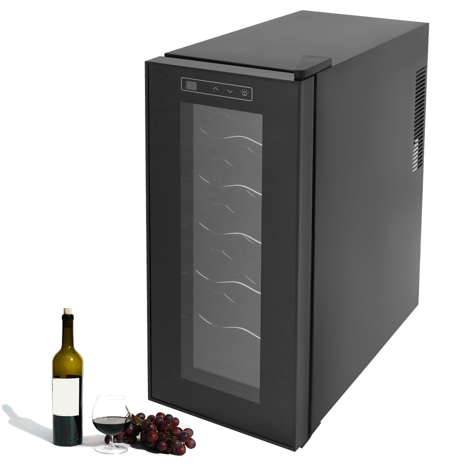 YDOOLNG 8-12-20BottleCooler 1.2 cu ft Wine Cooler Black