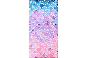 LIVILAN Little Mermaid Beach Towel for Girls 10-12
