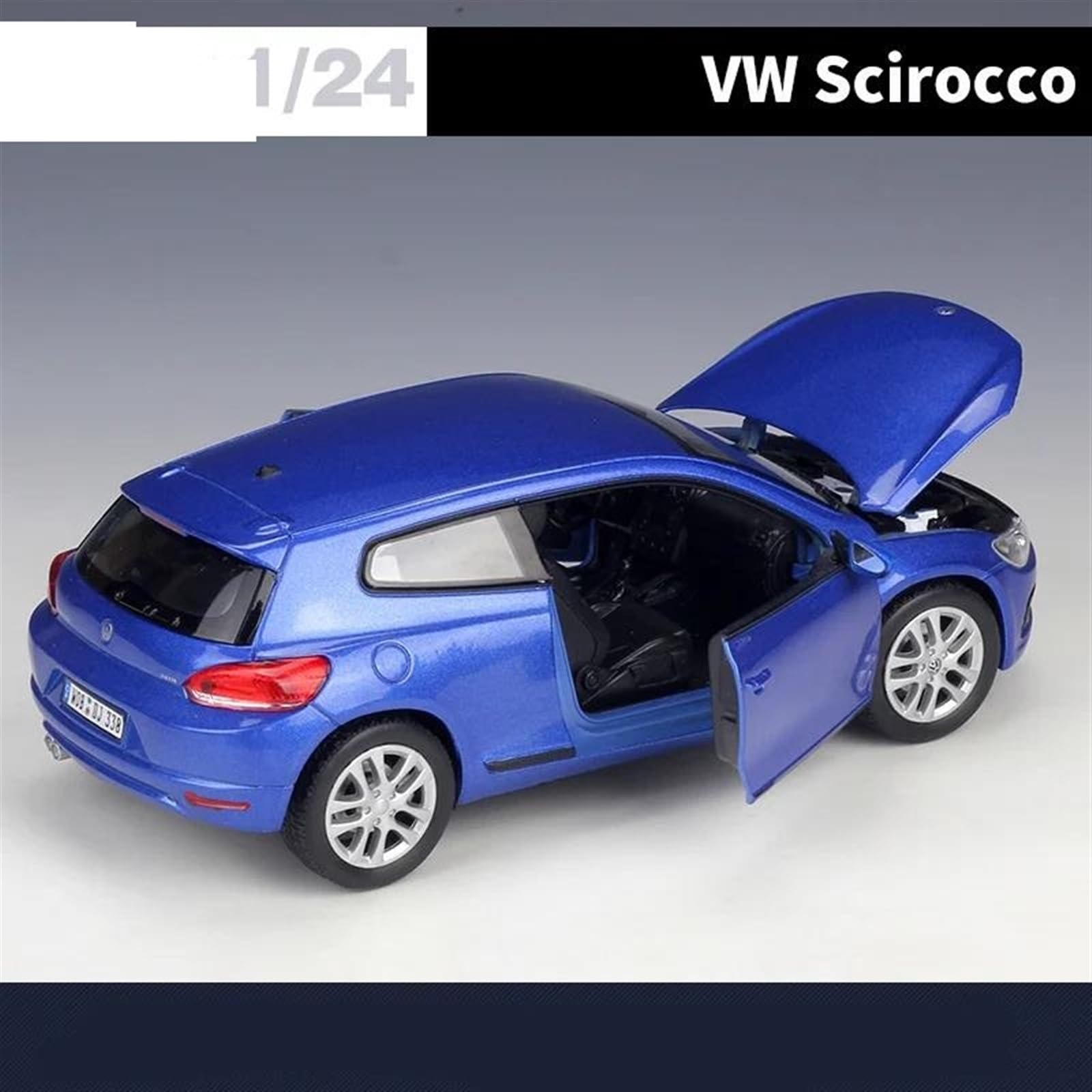 Amazon | ダイキャストカー 1:24 フォルクスワーゲンシロッコ摩擦力