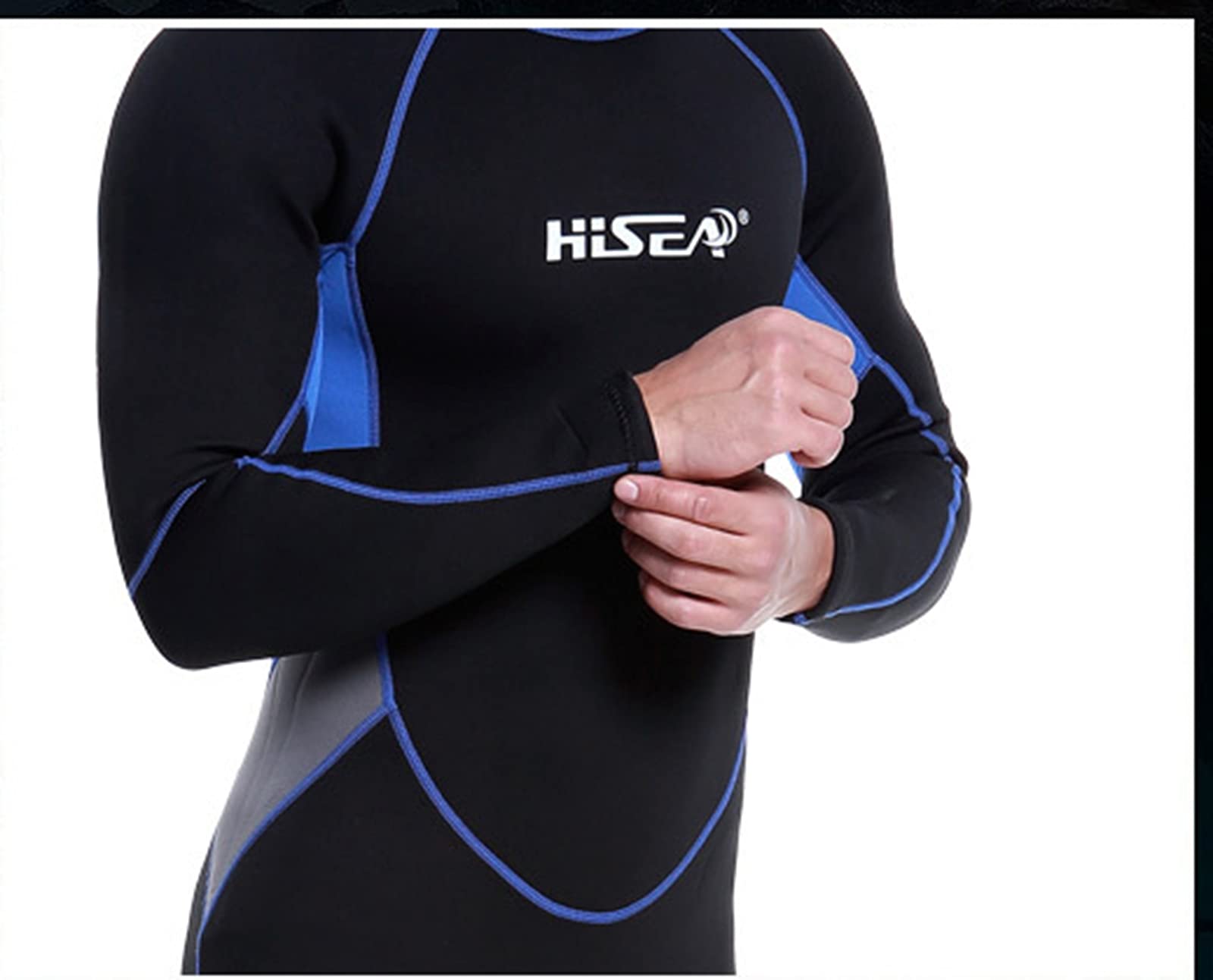 Traje De Neopreno para Hombre, Neopreno De 3 Mm De Alta Flexibilidad De Una Pieza Natación, Cremallera Trasera Figura Figura Cuerpo Completo Traje De Buceo para Buceo Snorkeling Surfing
