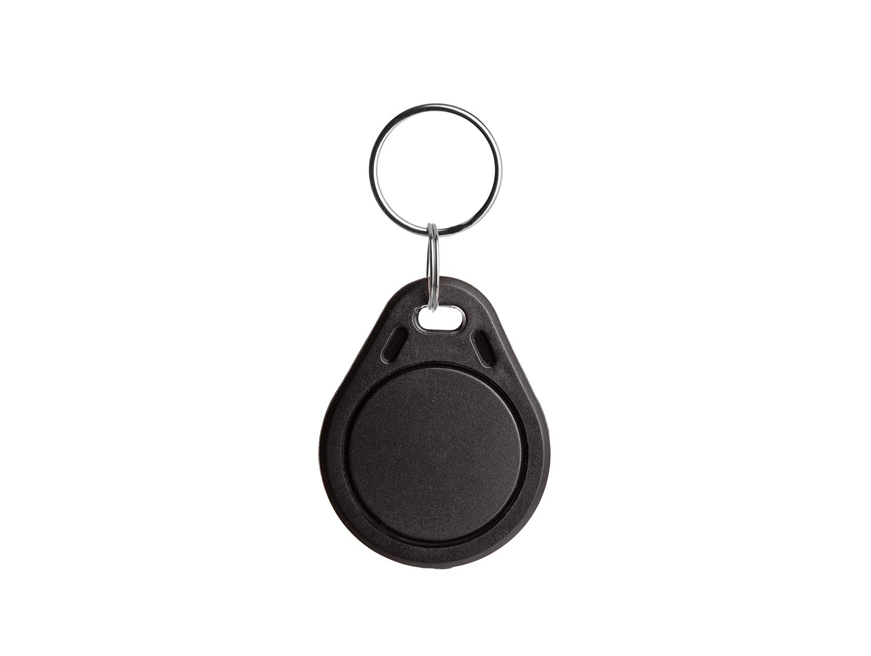 5 Porte-clés NFC, idéal pour les appareils/profil Commande (Wi-Fi, Bluetooth, NFC Apps), DESFire 4 K, 40 mm x 32 mm, noir, compatible avec tous les smartphones/tablettes