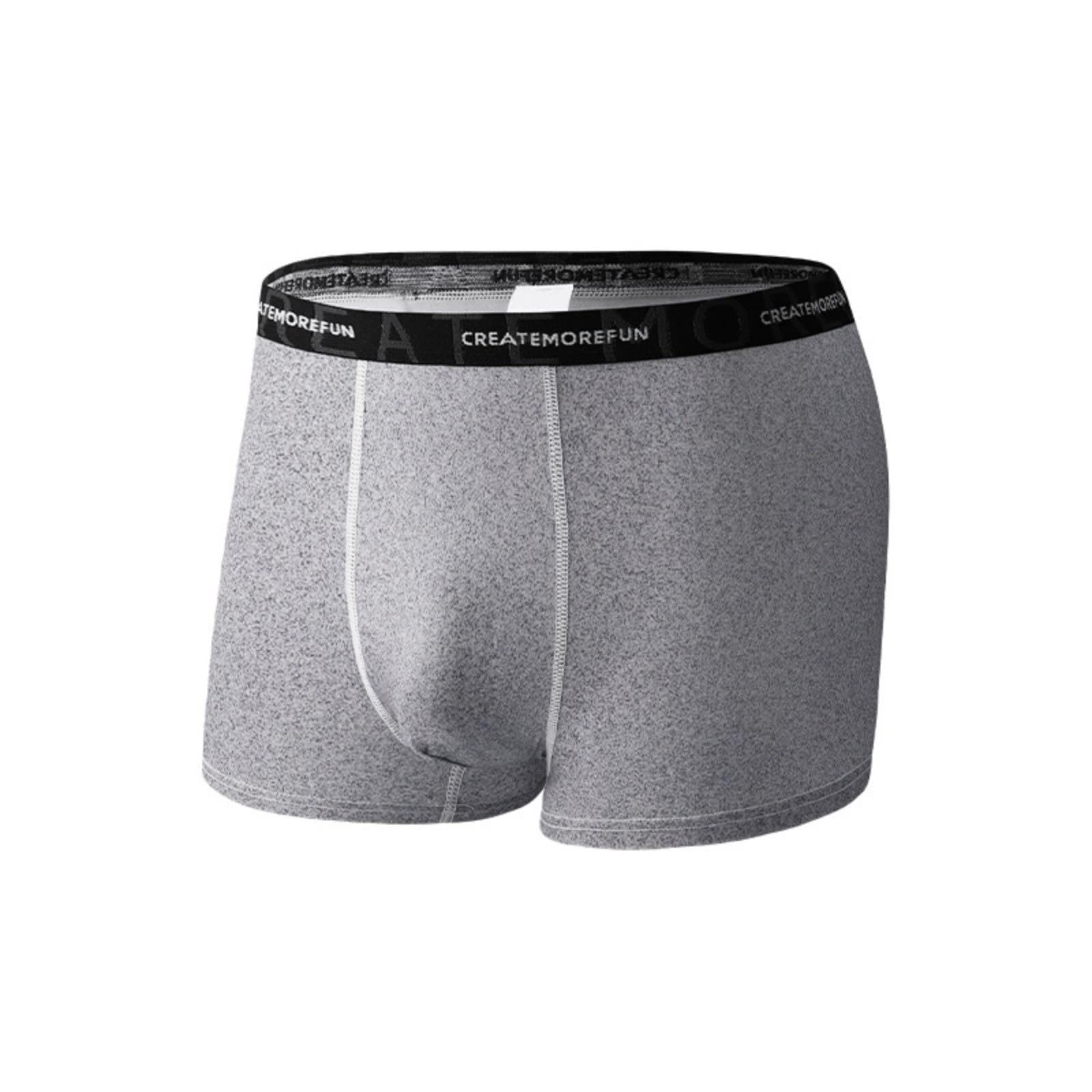 Mens Underwear Boxer Briefs Ice Silk Total Support Pouch Moisture-Wicking Stretch Waistband Boxers Soft Underpants