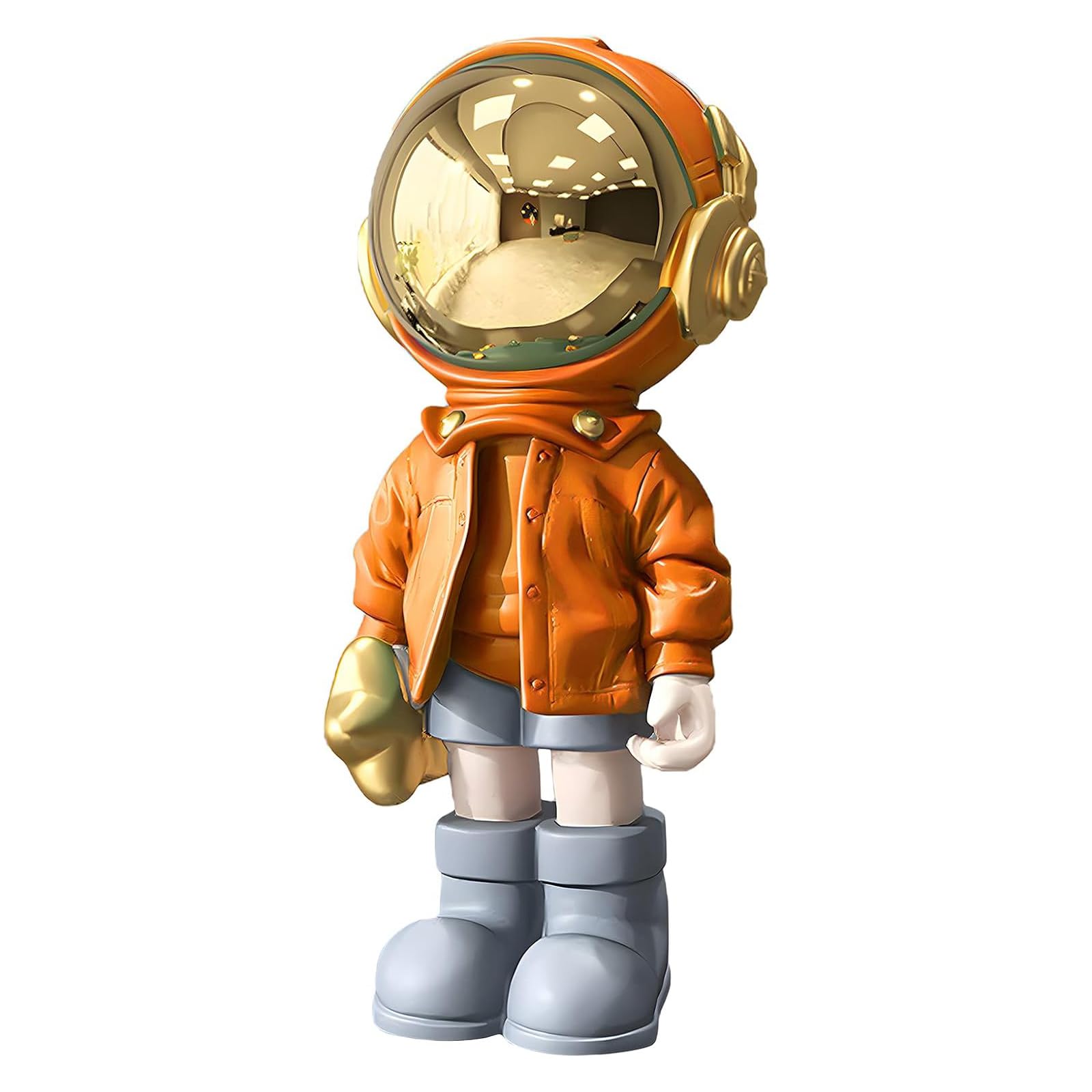 Estatua de astronauta de resina grande para decoración del hogar, estante de entrada, estante de escritorio
