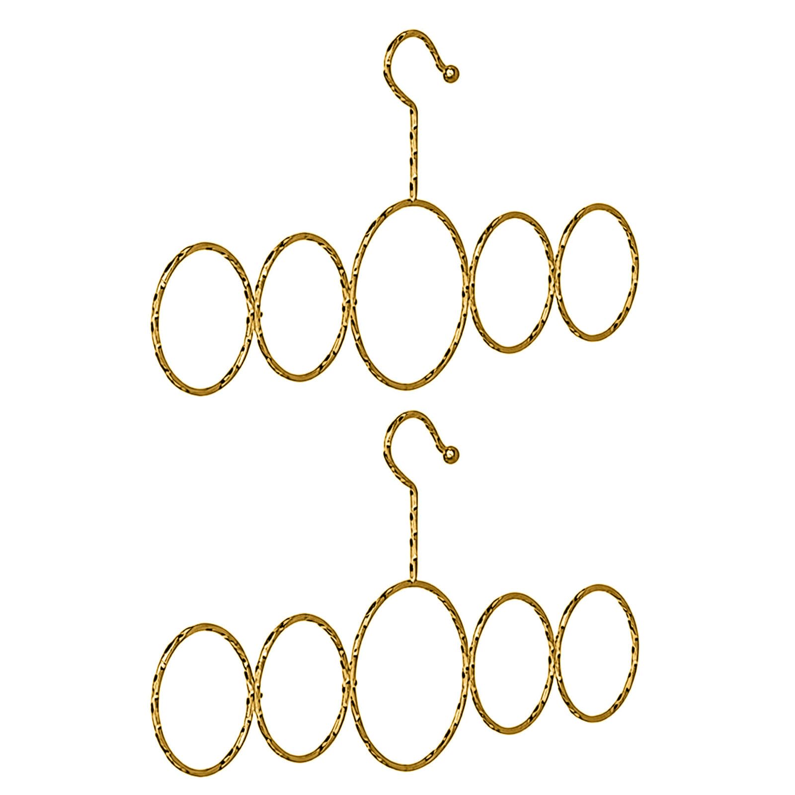 Rotating Scarf Hanger with 10 Tie Hooks Shawl Belt Metal Frame Space Saving Large Capacity Scarf Storage
