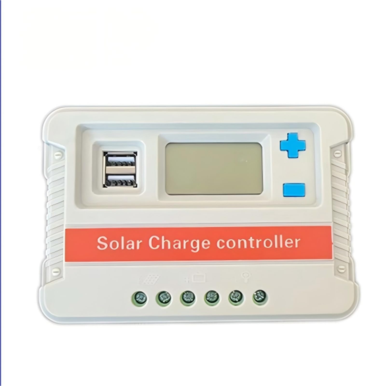 Solar Charge Controller 12-24V Solar Controller for Off-Grid Photovoltaic Panel Power Generation Simple to Operate(40A)