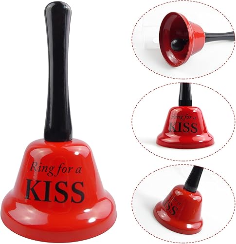 Miniatura 3 de Campana de llamada de 2 piezas Campana de mano Servicio de campana de barra de servicio de mostrador de servicio Campana de llamada Timbre de