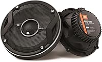 JBL GTO629 Premium 6.5-Inch 3-Ohm Coaxial Car Speakers - Set of 2, Deep Bass, Adjustable Tweeters