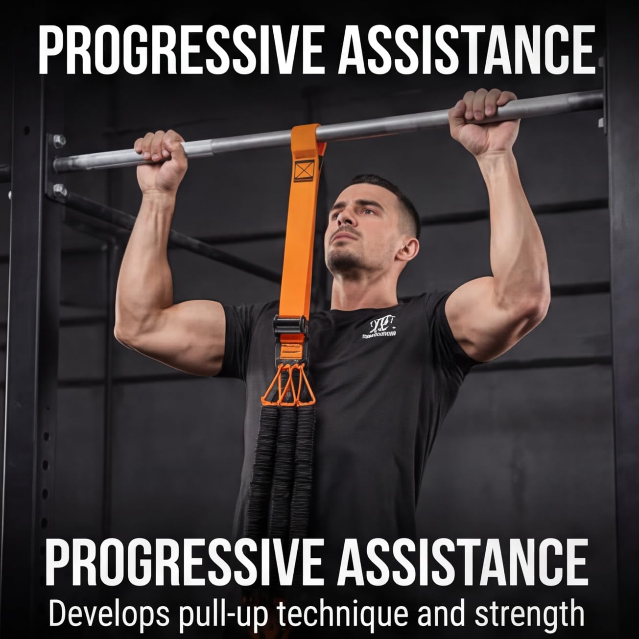 Fasce Elastiche Trazioni 3 Livelli Regolabile Supporto Barra | Adjustable , Padded Foot Loops, Steel Buckles, Natural Rubber, , Gym, Pull-Up Assistance, Calisthenics