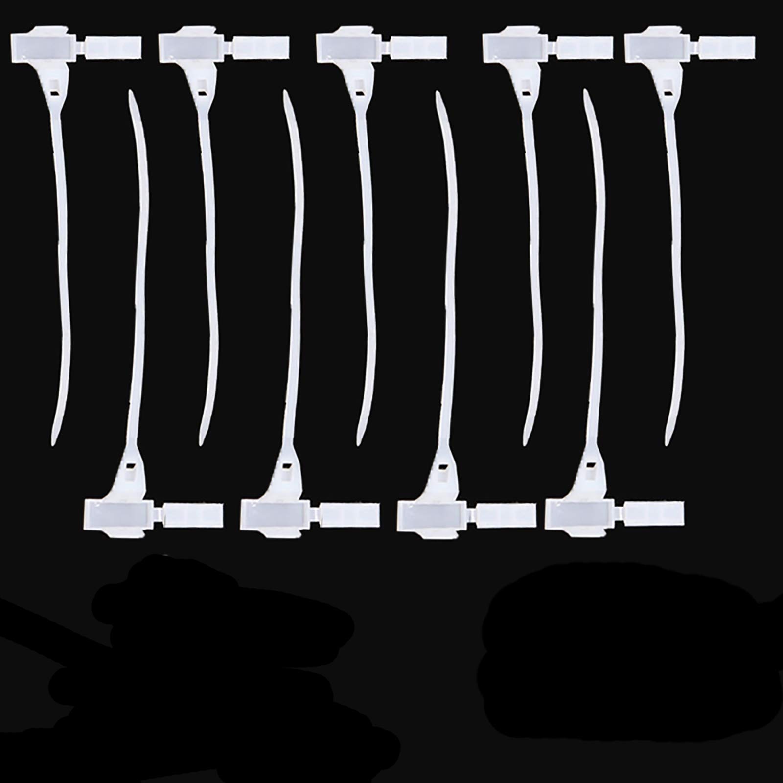 Lot de 500 attaches de câble en nylon de qualité supérieure 5 x 180 mm