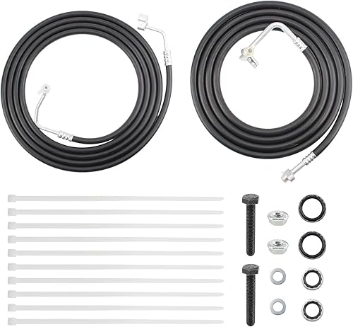 AUTOKAY SU33468 Rear AC Line Set for Chevy Suburban Rear Aux 2007-2014 AC Hose Kit Air Conditioning Replacement Lines Rear AC Line Set