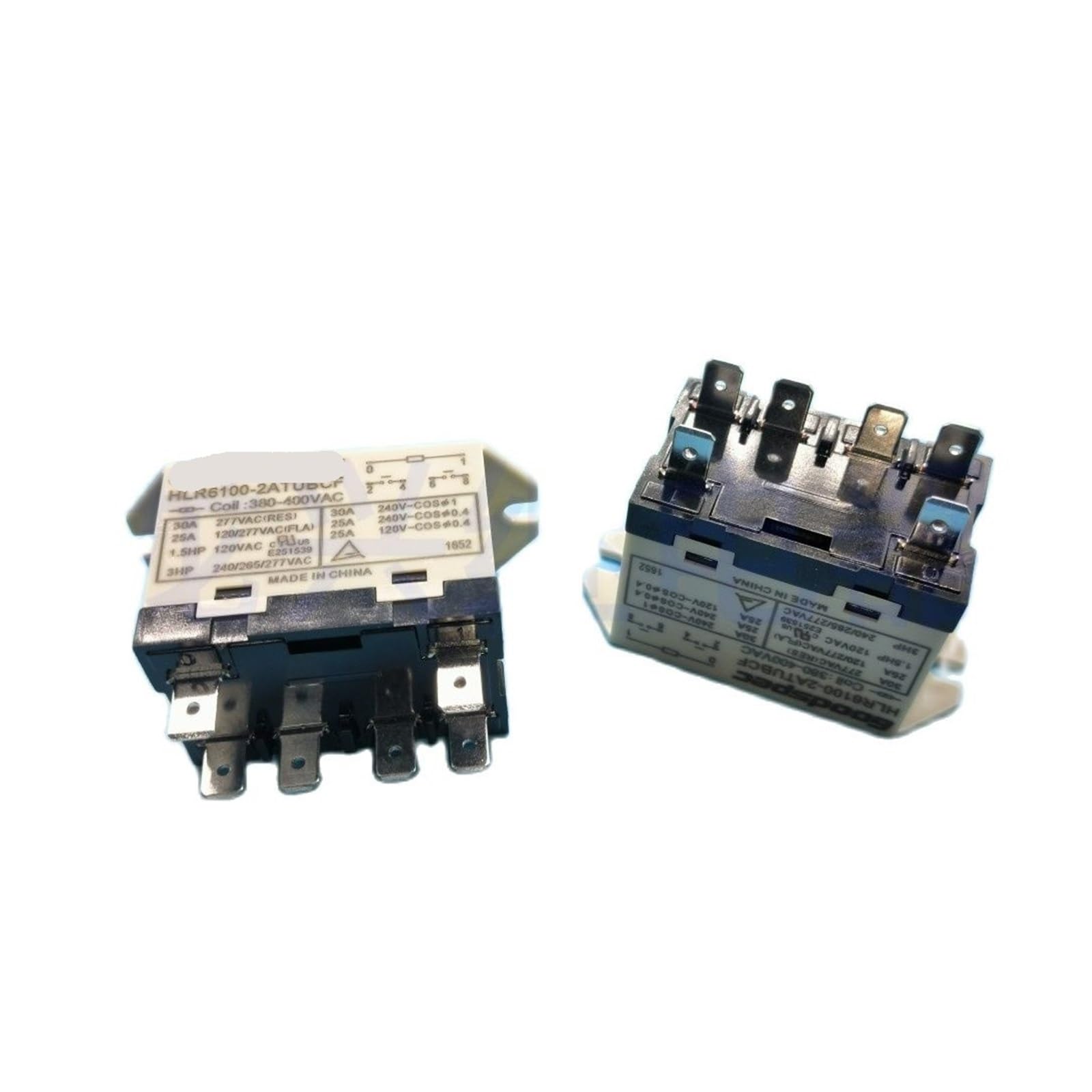 Relais électromécanique NISZA HLR6100-2ATUBCF 380-400VAC 30A
