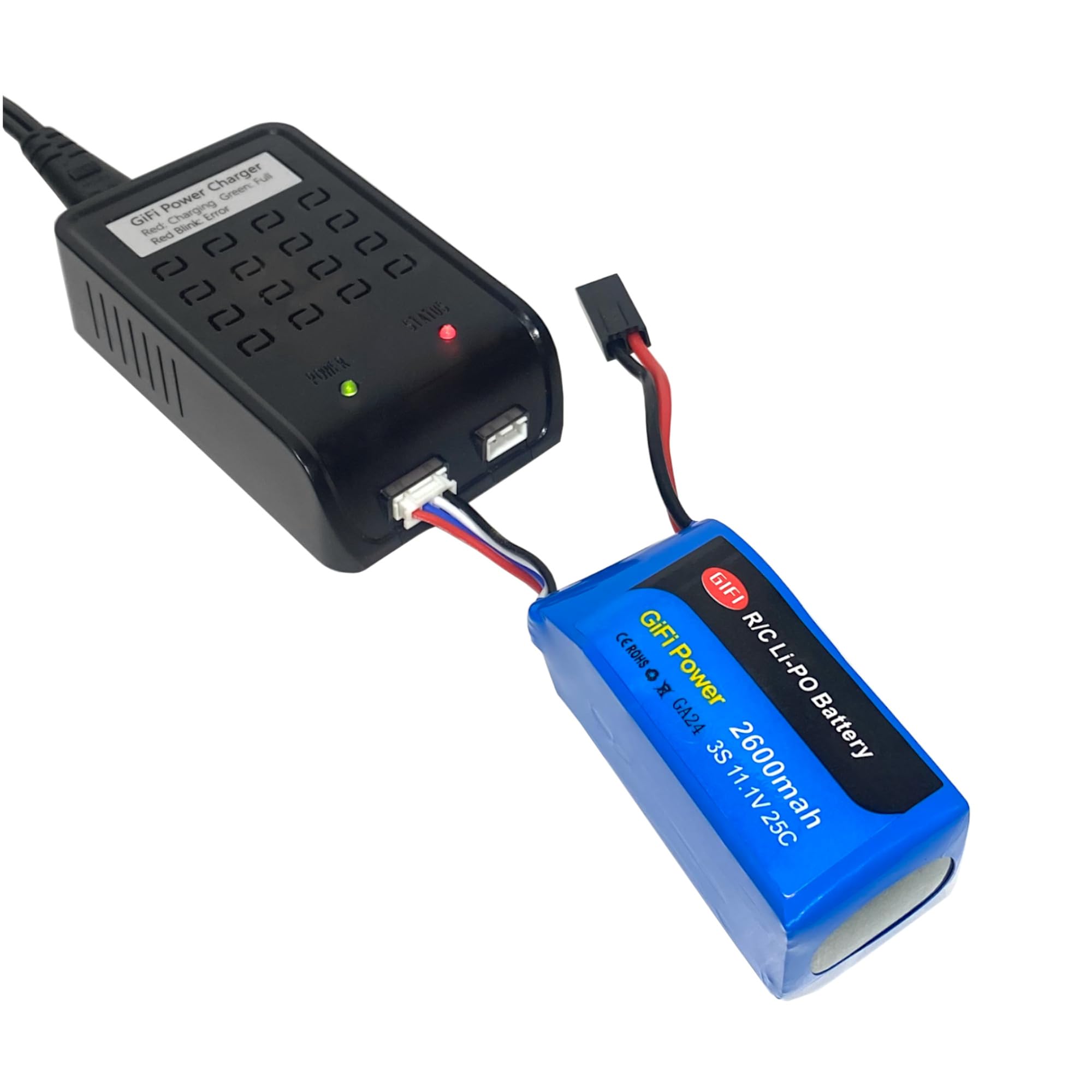 MaximalPower™ Replacement Drone Battery 2600mAh 11.1v & Charger for Parrot AR.Drone 1.0 & 2.0 (1 Charger + 1 Battery)