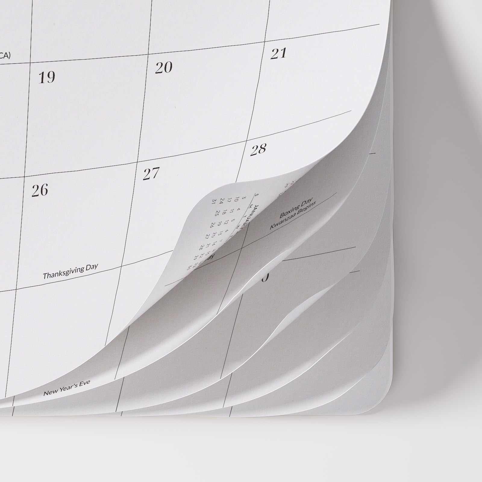 Jotsome Monatsplaner 2026–2027, 18 Monate, Kalender von Januar 2026 bis Juni 2027, 21,6 x 27,9 cm, Nähbindung, weicher Einband, großer persönlicher Monatsplaner für Schulplan, Studium und Zeitplan