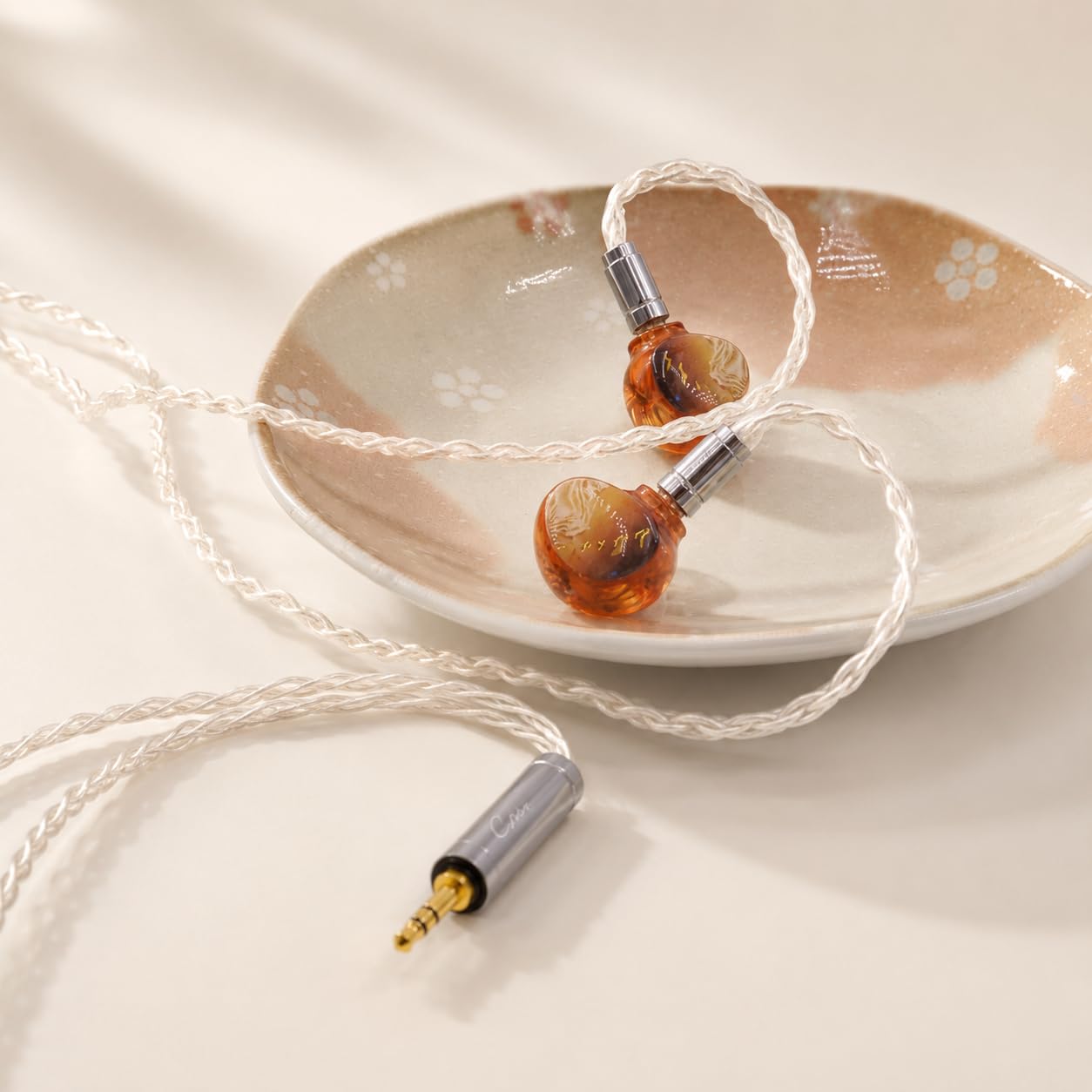 Celest PhoenixCall 2.0 - Auricolari IEM ibridi a 6 driver, 2DD+2BA+2 planari, con cavo HiFi, cuffie audiofili per musica, giochi e studio (dorato)