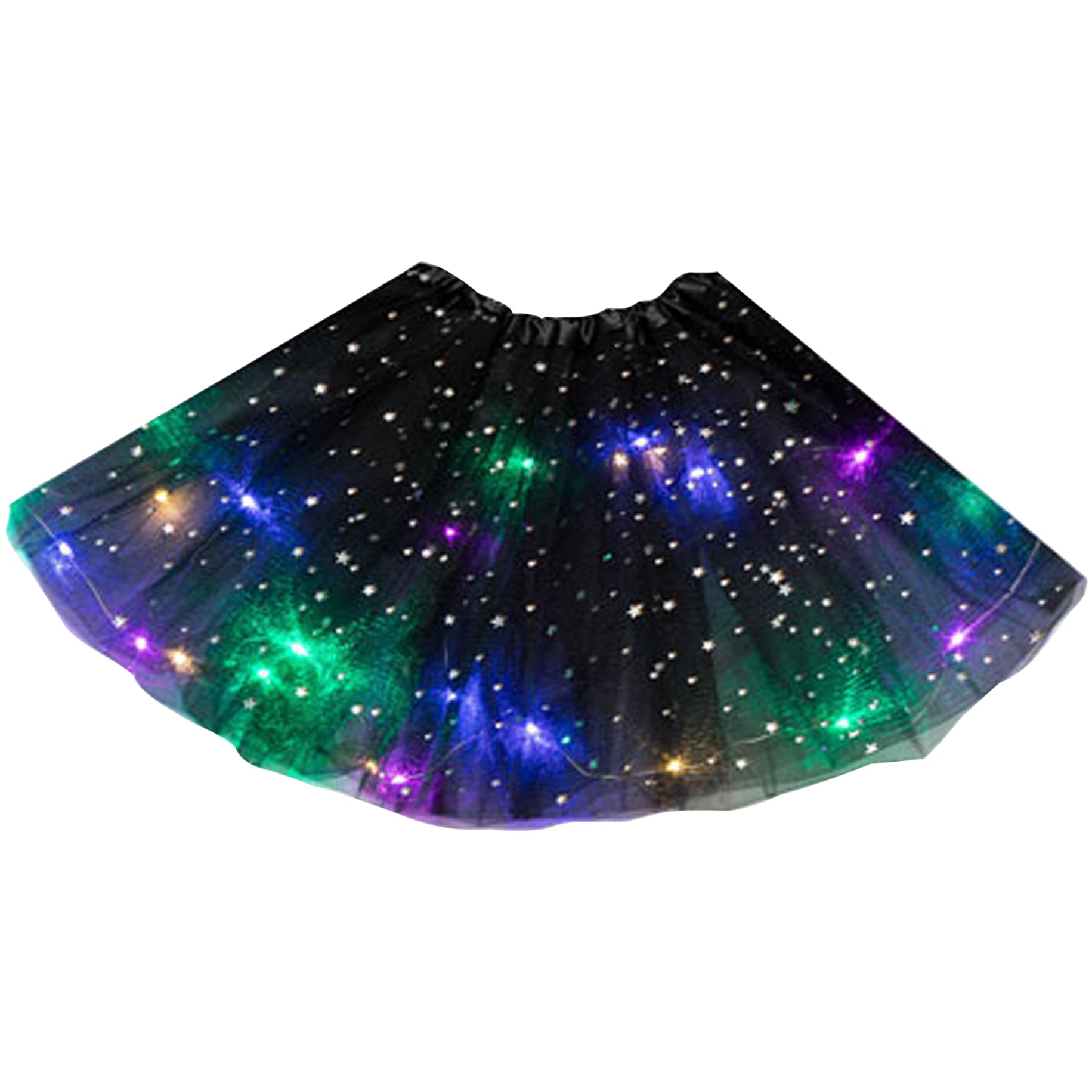 Tutu Lumineux à LED Pour Petites Filles 3-12 Ans - Jupe Magique Avec Lumières Clignotantes - Plusieurs Couleurs Disponibles