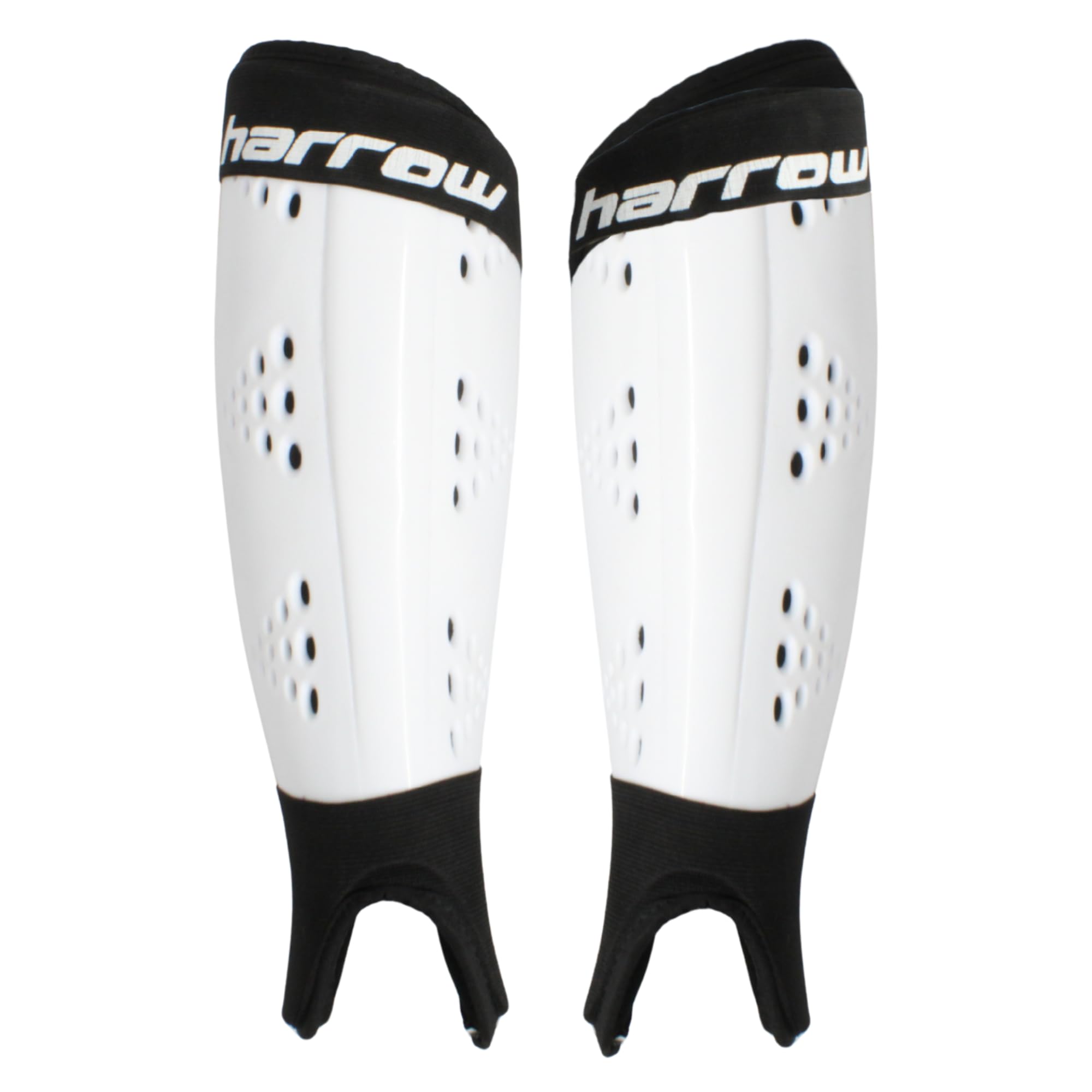 Harrow Probot Shin Guards White | High-Impact Protection for Field Hockey, Lacrosse & Ice Hockey | Lightweight, Breathable, & Durable Design |