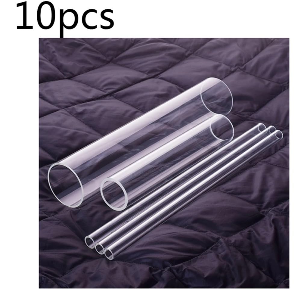 Tubo de vidrio de borosilicato de alta calidad, diámetro exterior de 22 mm, longitud total de 200 mm, 250 mm y 300 mm, 10 unidades.(O.D.22mm L.345mm)