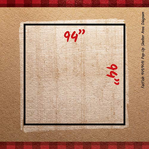 Eskimo FF949iG FatFish Pop-up Portable Hub-Style Ice Shelter, Wide Bottom Design 61 sq ft. Fishable Area, 3-4 Person Insulated Gray Interior, Red, 99" x 99" - Thumbnail 3