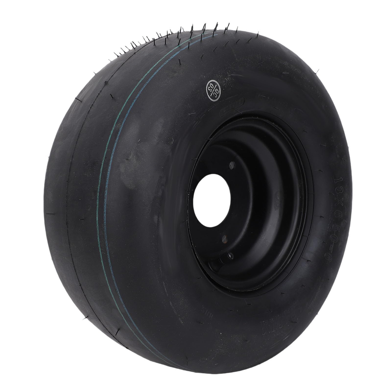 Tbest Rueda de Neumático 13x6 50 6 a Prueba de Pinchazos sin Cámara con Llanta Resistente para Todo Terreno para Tractor de Jardín Cortacésped ATV UTV Quad Go Kart Cart Negro
