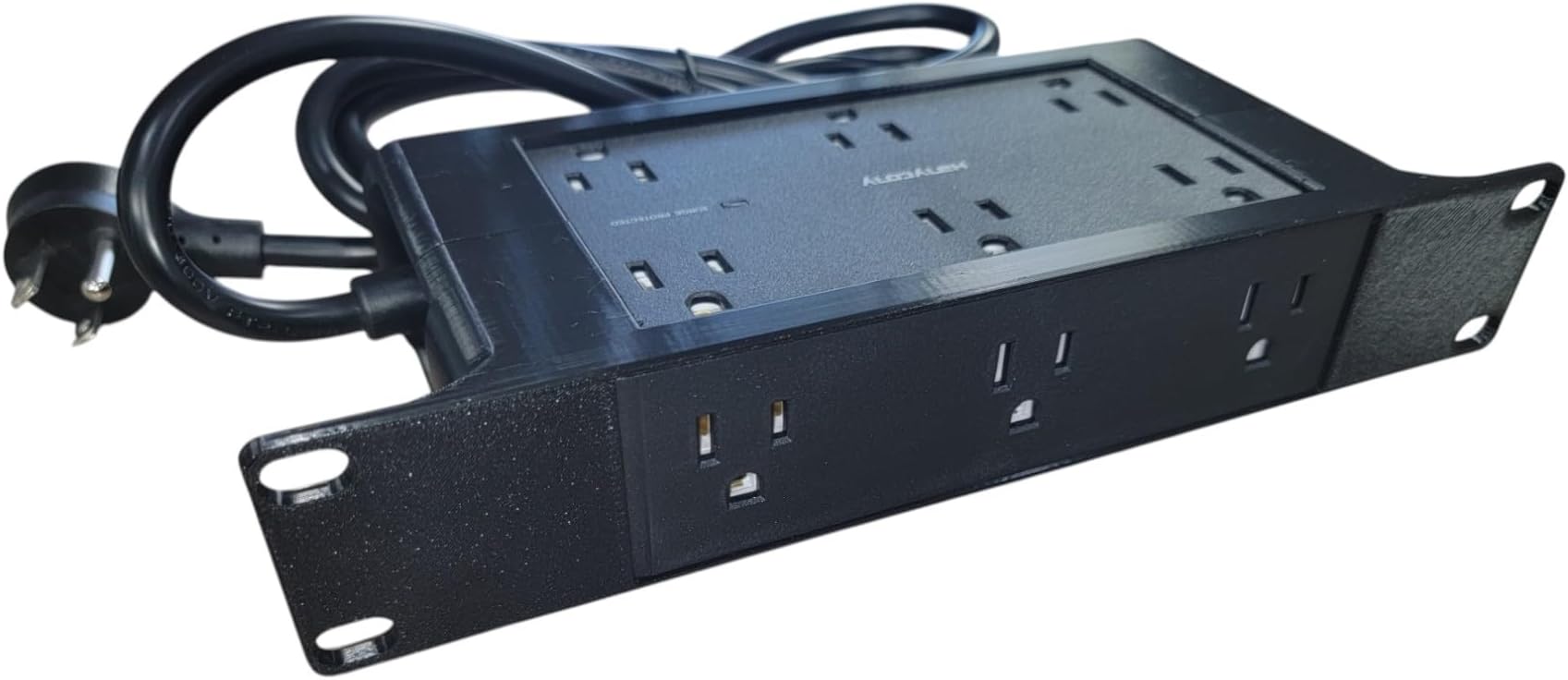 Blazin3D 1U 10-Inch Rack Mount Power Hub – 6/12 Outlet PDU with USB-A & USB-C Ports – Optimized for Mini-Racks, Raspberry Pi Clusters & Networking (Black)