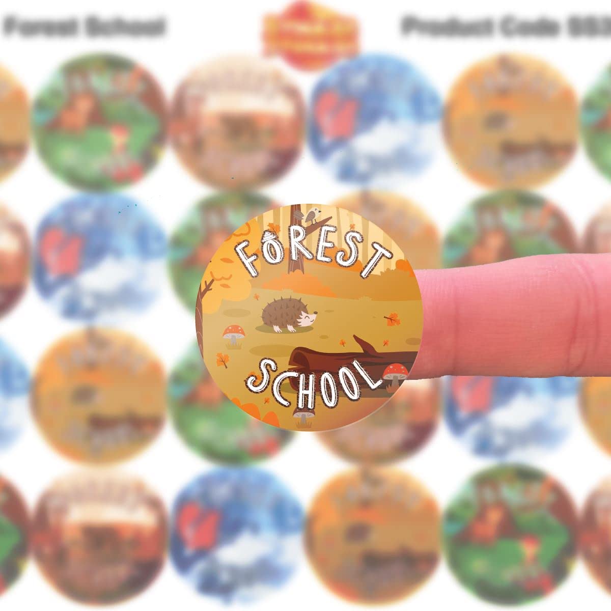 144 Wild Child Adventure Camping Stickers - 30mm - Glossy Reward Stickers for Scouts Forest School