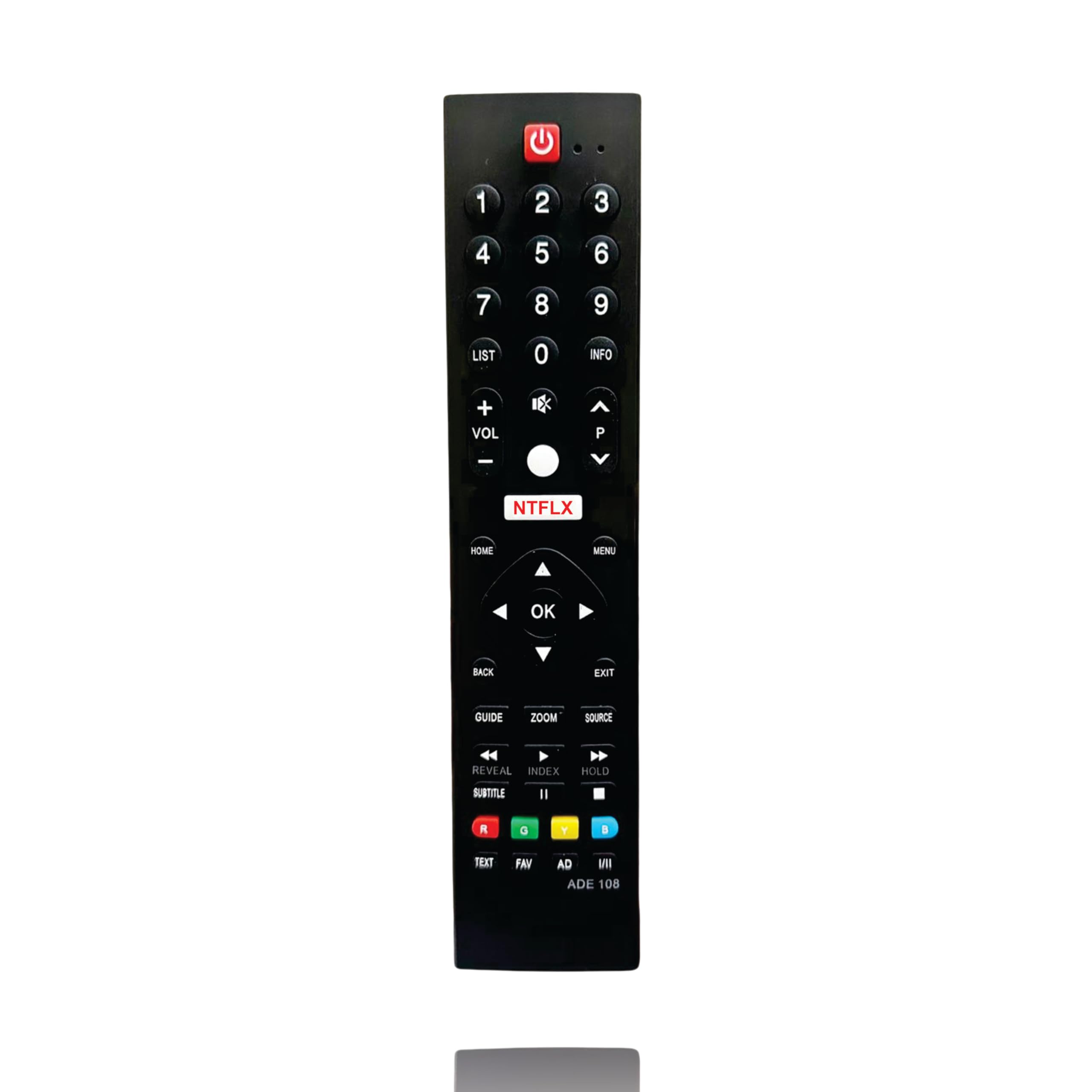 S-CAT Compatible TV Remote for Panasonic Smart LED LCD HD TV | Universal Replacement Remote Control | Quick Access to Netflix & More | No Voice Function | Seamless Performance