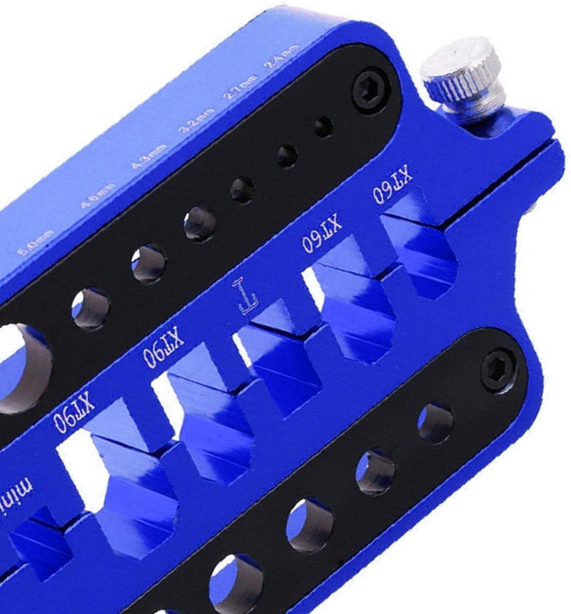 Aluminum Universal Soldering Station Solder Jig for XT60 XT90 T Plug Bullet Connector Banana Plug,Blue