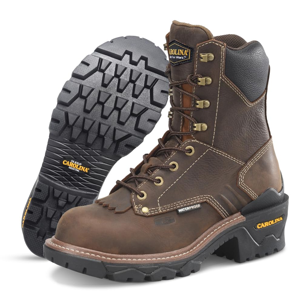 Carolina Cardinal Capacity 8" Waterproof Composite Toe Logger Work Boot for Men - Durable and Comfortable
