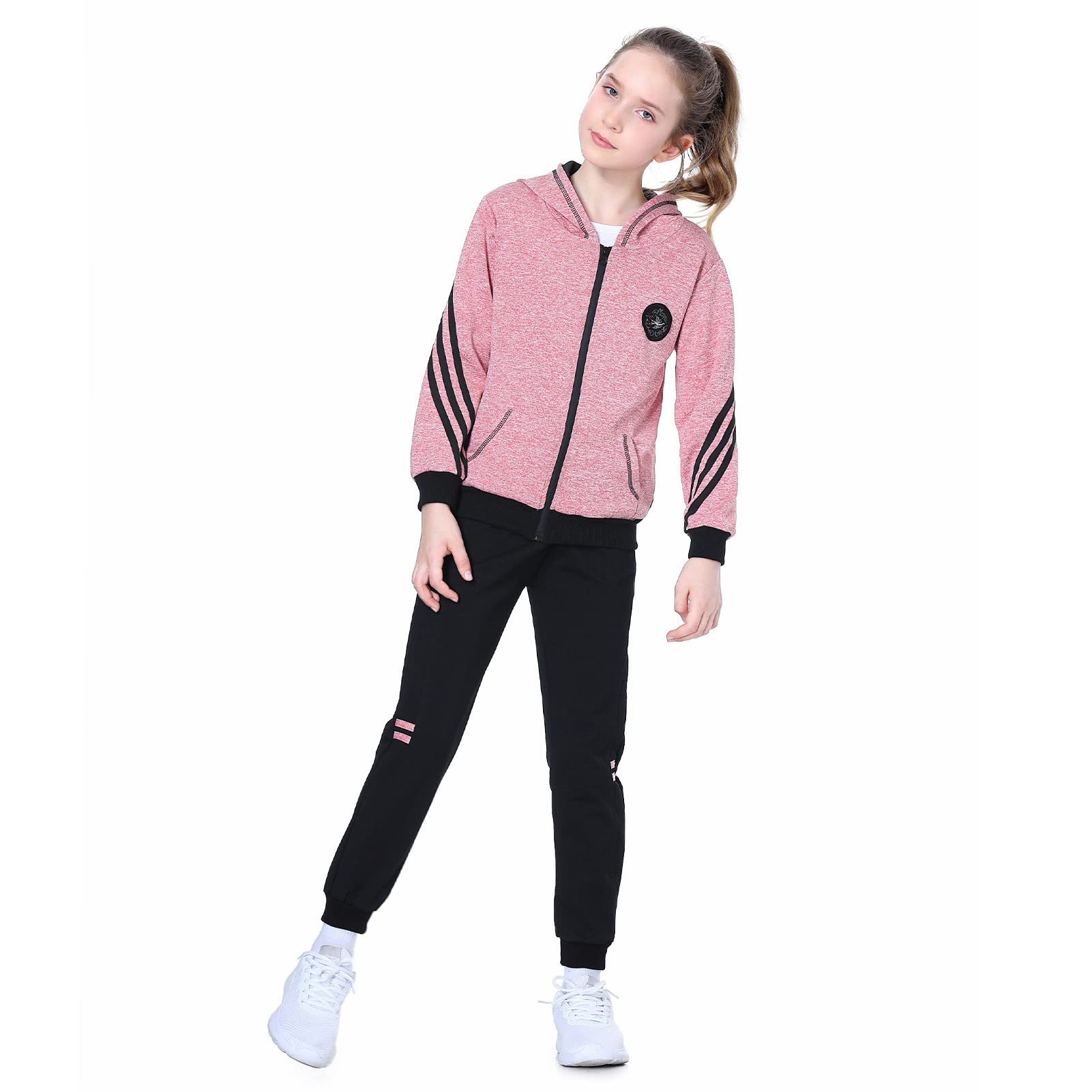 Tuta da jogging per bambini, 2/3 pezzi, per sport e jogging, 3-16 anni