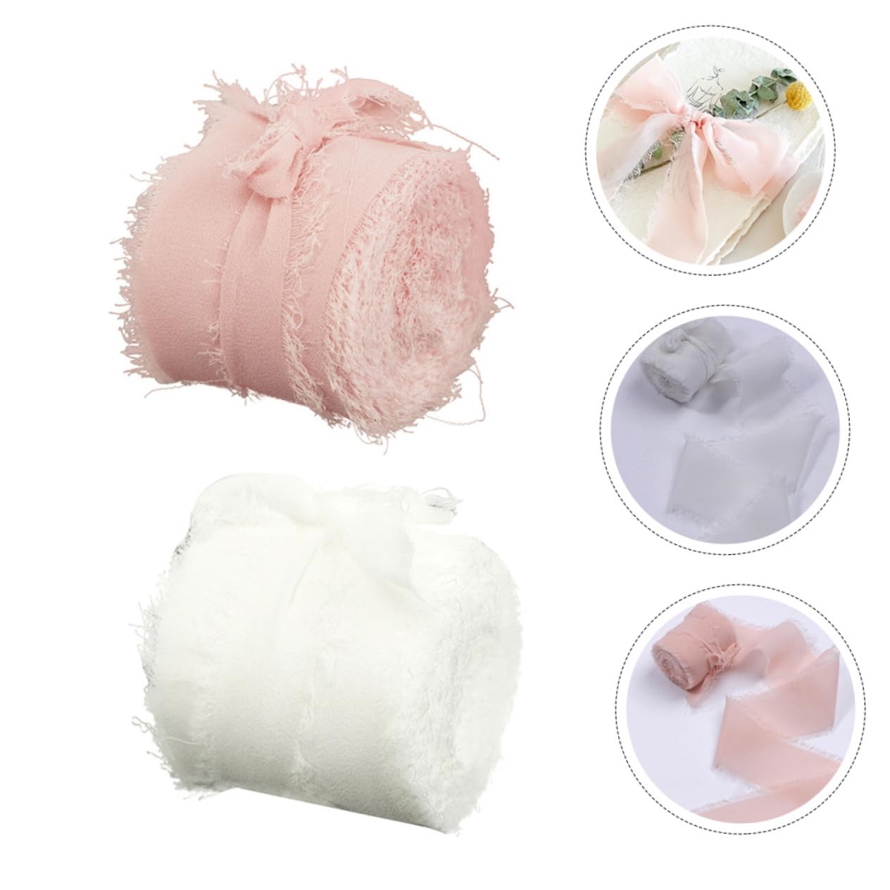 ifundom 10rollen Dekorative Fransenbänder Vielseitige Schleifen Für Hochzeiten Haaraccessoires Hochwertige Strapazierfähige Verarbeitung Für Kreative -projekte