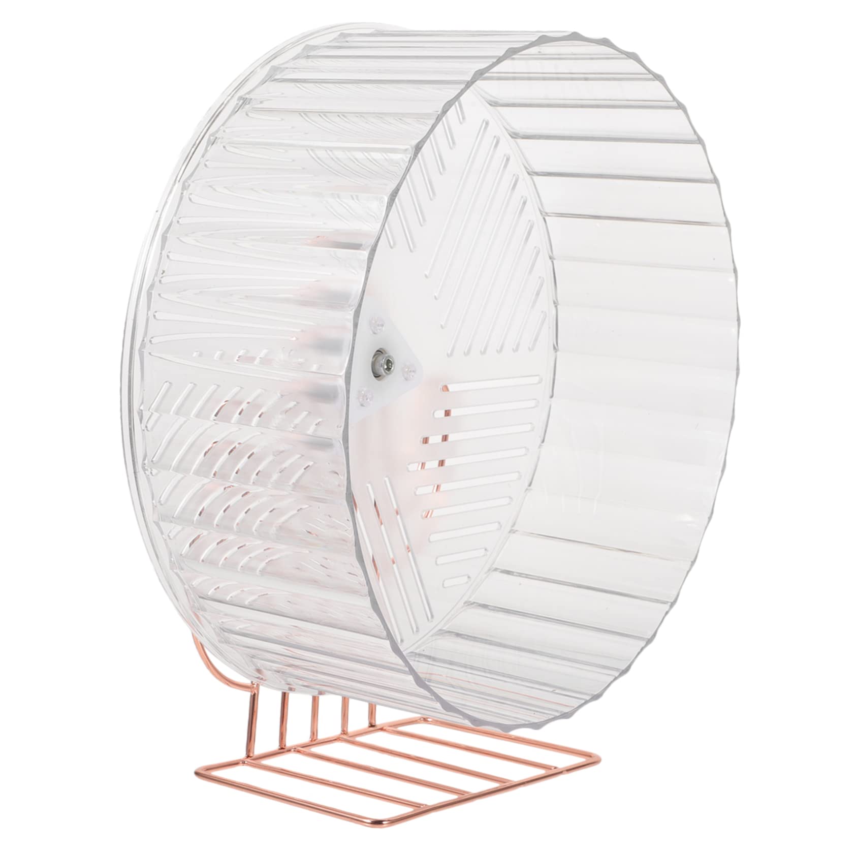 Gatuida Rueda para Hámster Soporte, Base Estable de Plástico y Aleación, Juguete de Ejercicio para Jaula de Pequeños Animales y Erizo