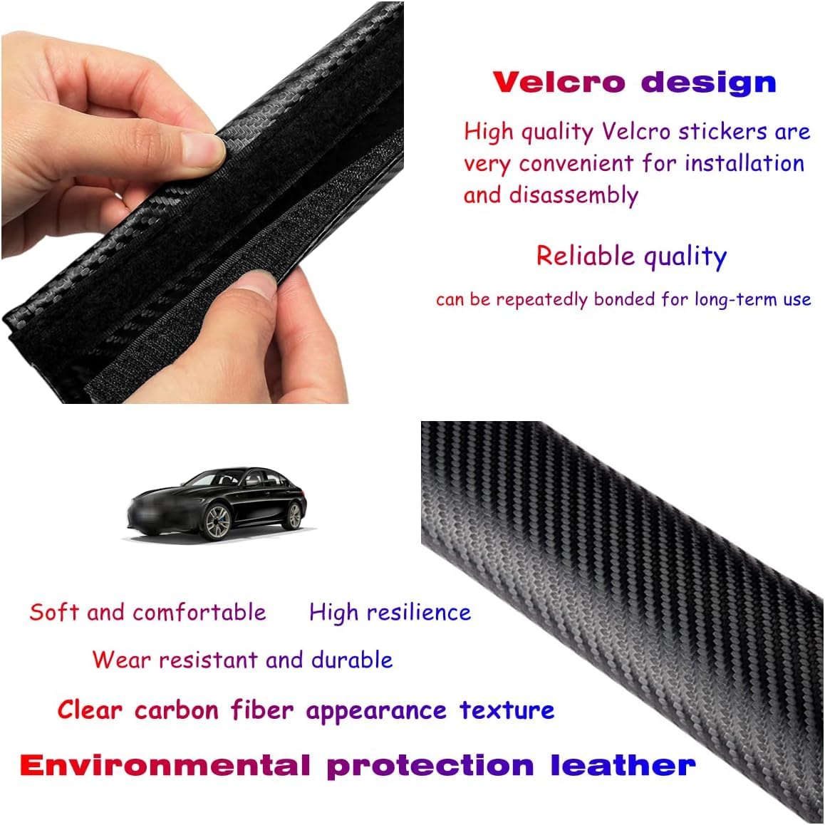 2 fundas para cinturón de seguridad de coche para BMW, cinturón