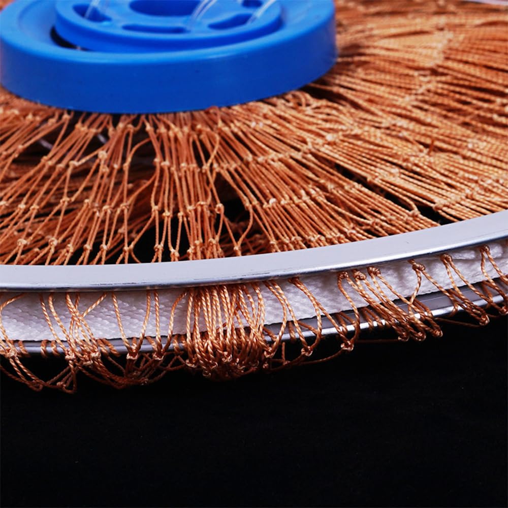 Lawaia Wurfnetz Zum Fischen Fischernetz Cast Net Angelnetz Handwurf Fishnets Fischreuse Angelnetz Aus Nylon Fische Angeln Mesh American Style Falle Net Angelzubehö