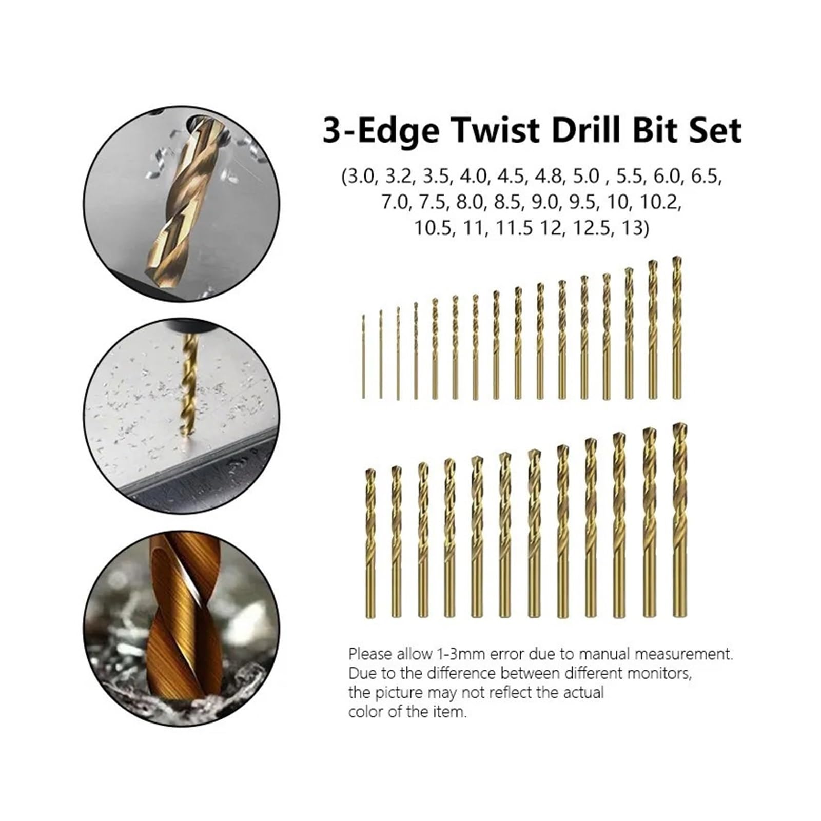 Set di punte da trapano M42, adatte for praticare fori in legno in acciaio inossidabile(25pcs)