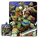 Licensed Character Drawstring Tote and Micro Raschel Throw Blanket Set - Soft, Plush and Comfortable (Ninja Turtles)