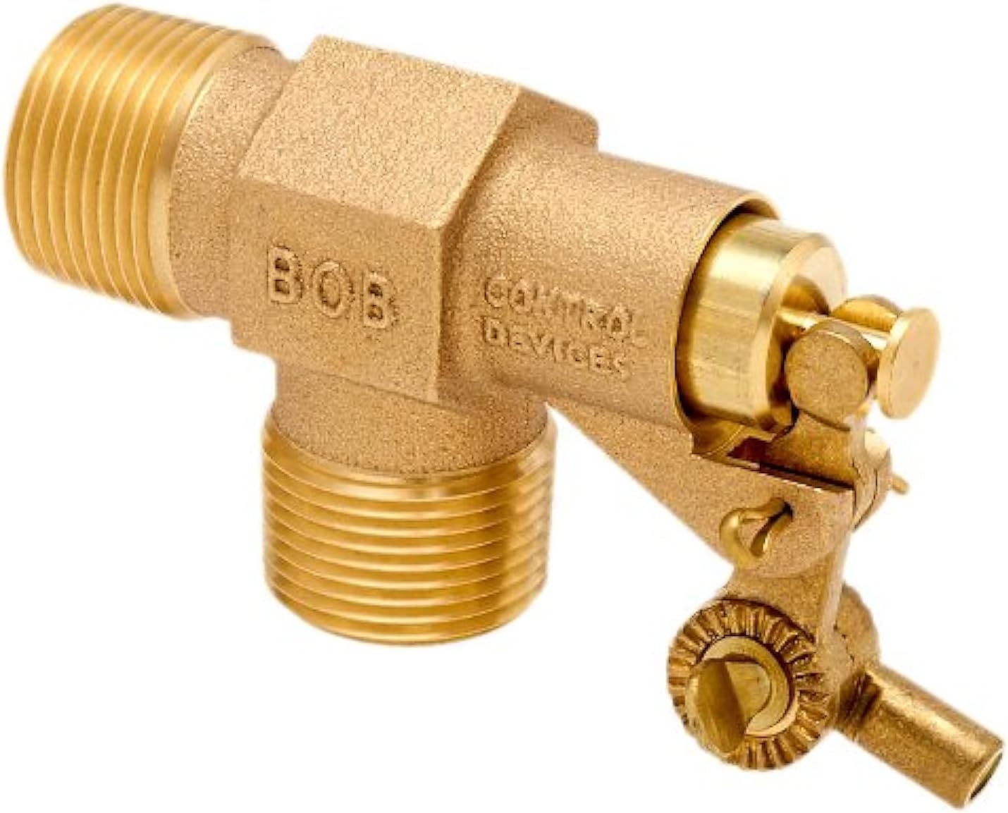 R400-1 R400 Series Bob Red Brass Float Valve, 1" NPT Male Inlet x 1" NPT Male Outlet, 68.5 gpm at 85 psi Pressure