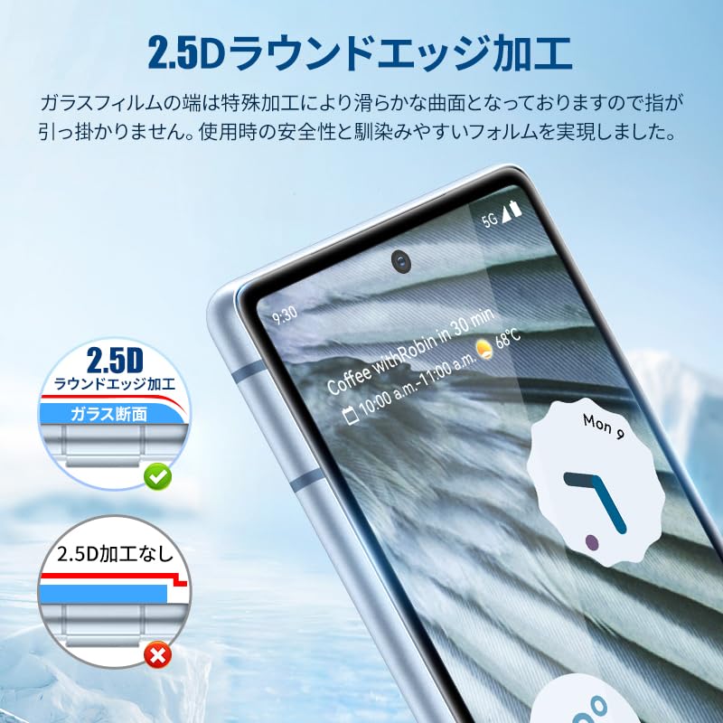Amazon | NIMASO ガラスフィルム Google Pixel 7A 用 強化ガラス 液晶