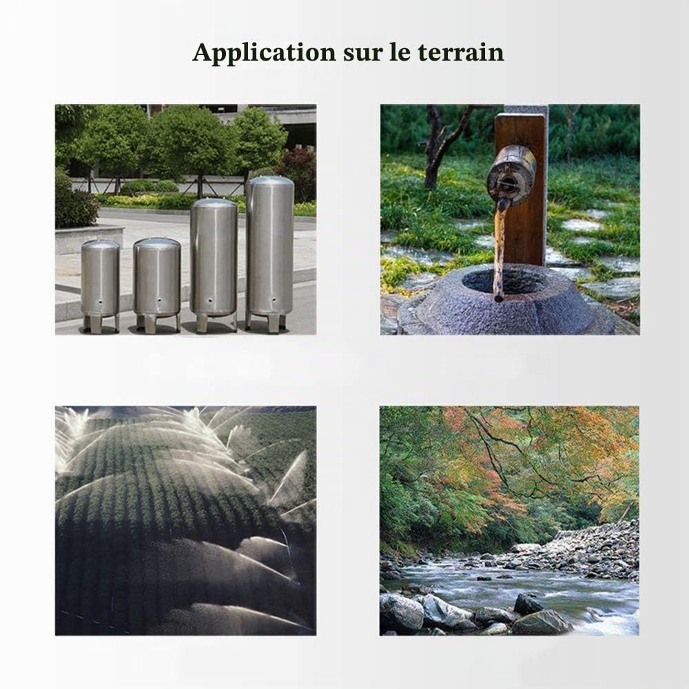 Pompe De Puits Profond Arrosage 220V 550W Submersible Pompe eau en acier inoxydable 4" diamètre 58M 6800 l/h Pompe à Eau Profonde 0.75HP Pompe de Forage Avec Boîte De Contrôle
