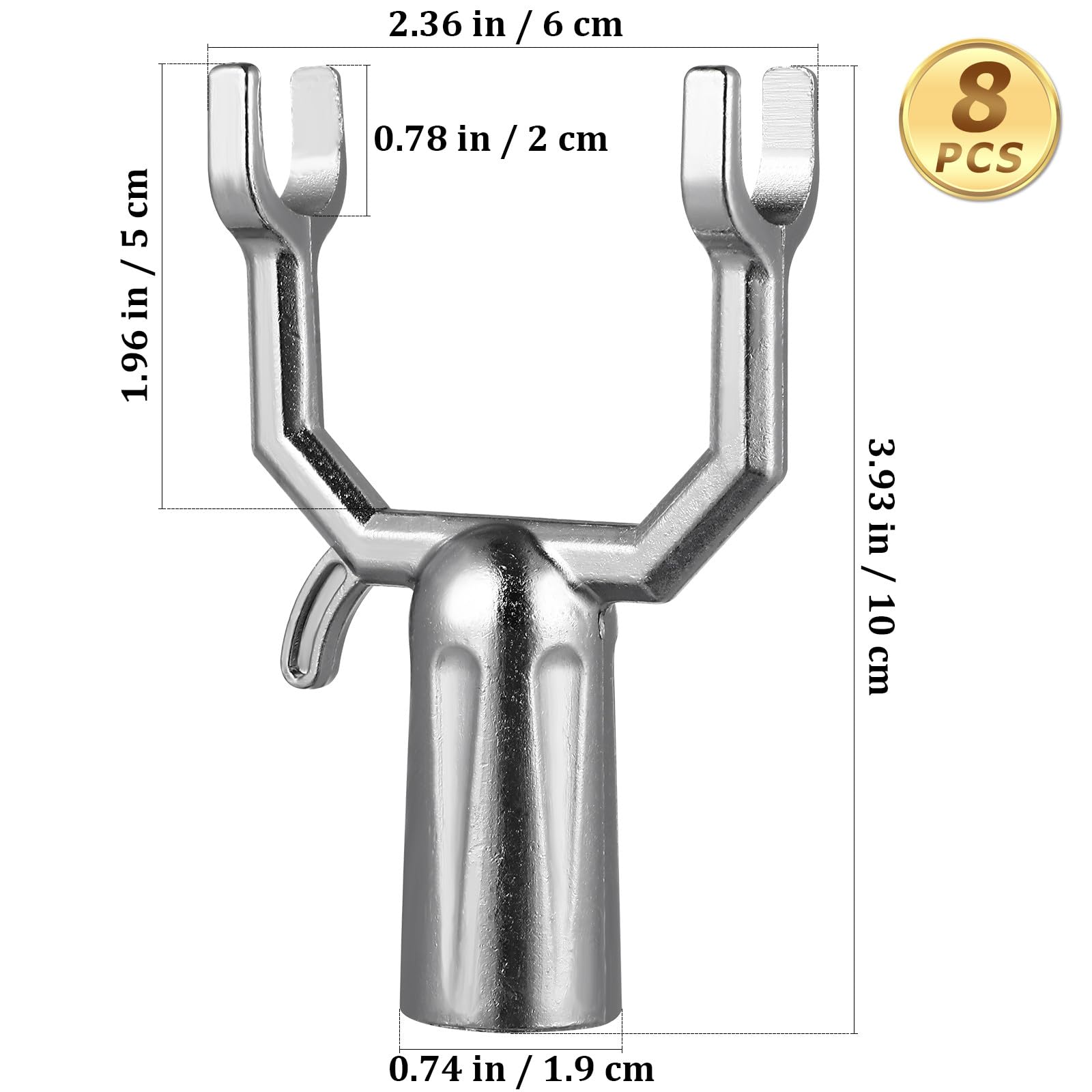 Luxshiny 8 Stück Obstbaumstützen aus Aluminiumlegierung Langlebige Aststütze für Gartenbäume und Pflanzen für Ziergärten und Obstbaumzweige