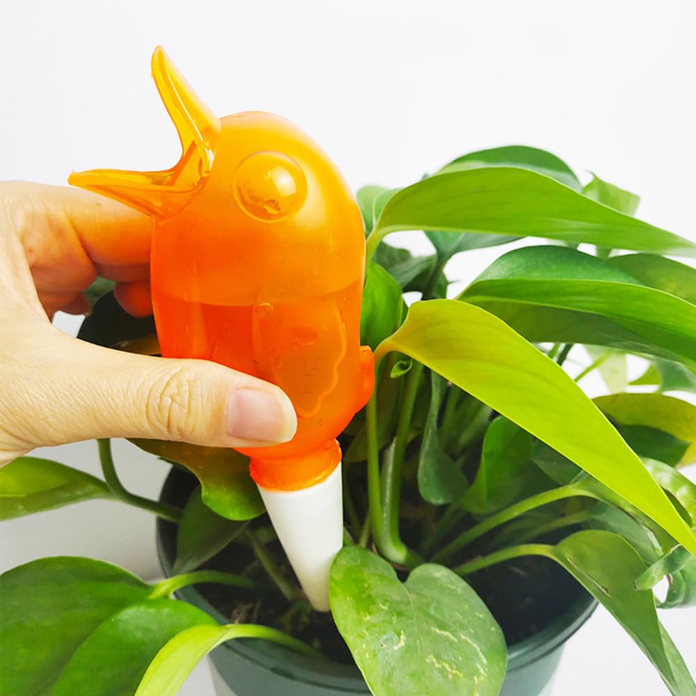 MiOYOOW Lot de 2 Globes d'arrosage pour Plantes, Bulbes d'Arrosage Goutte à Goutte Automatique, Arroseur à Plantes en Forme d'oiseau Dispositif d'arrosage Automatique pour Plantes d'Interieur Fleurs