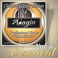 FINEST QUALITY - The Finest Strings For Your Classical Guitar - Complete Set Of 6 Adagio Pro Series Strings RRP £8.99 EXCELLENT TONE - Stunning Sound Quality, Tone And Resonance, Extremely Reliable And Lasts A Long Time REGULAR GAUGE For A Great Feel...