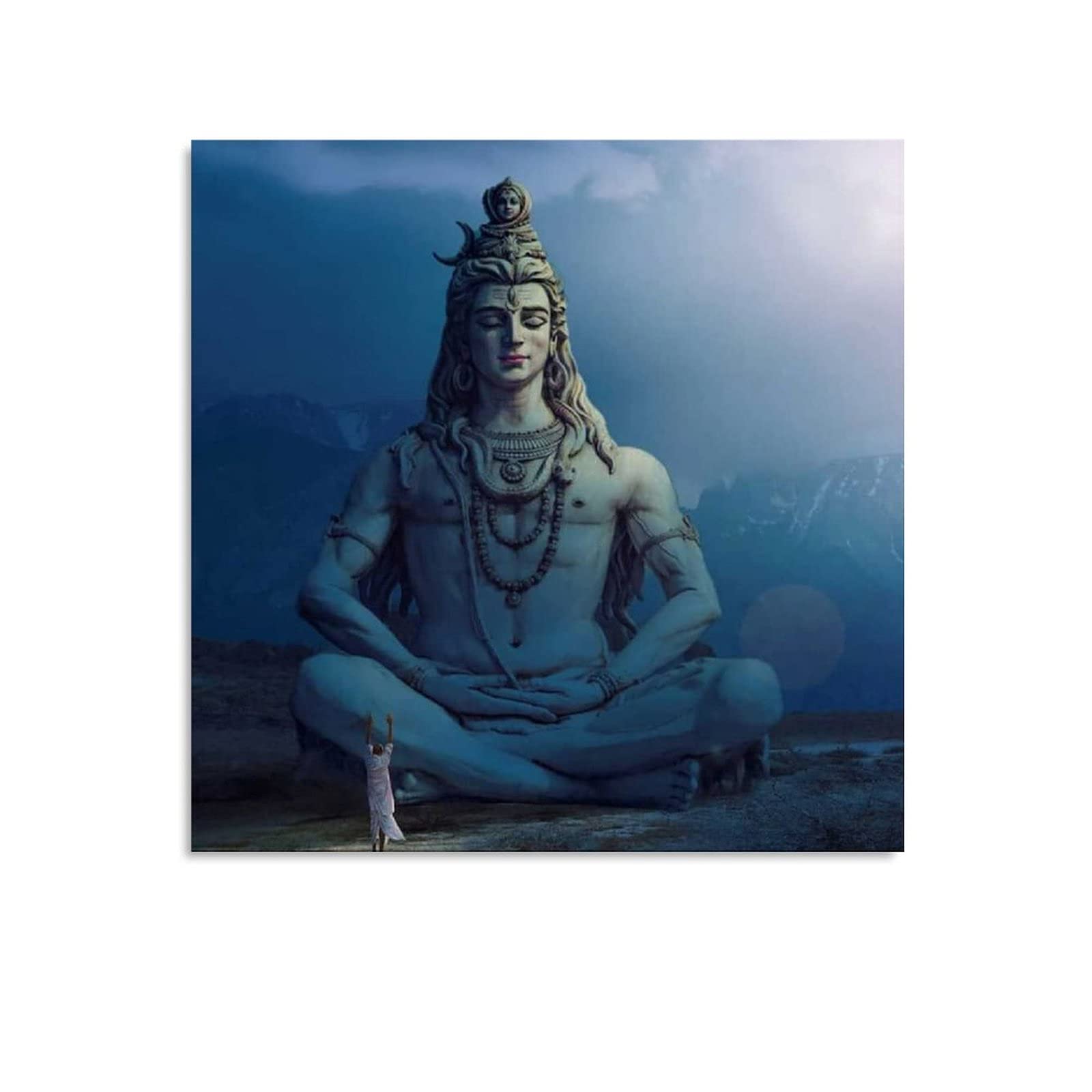 シヴァ神レリーフ 壁掛け額装品 シヴァ神レリーフ 壁掛け額装品