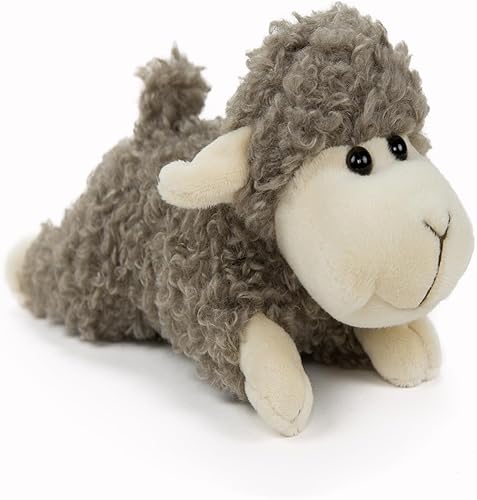 Miniatura 6 de Peluche de cordero de oveja, suave y lindo juguete de peluche de cordero negro, juguetes de peluche de oveja para niños, regalos para niños de pie,