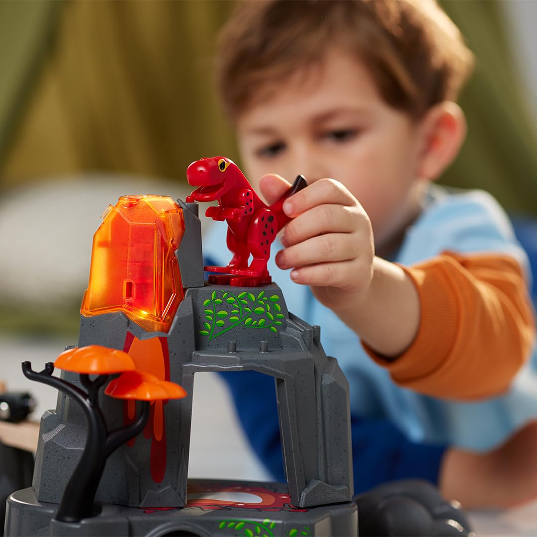 BRIO World - 36092 - Volcan Dinosaure en Eruption - Accessoire pour Circuit de Train en Bois - Action de Jeu sans Pile/avec Aimant - Jouet pour garçons et Filles dès 3 Ans