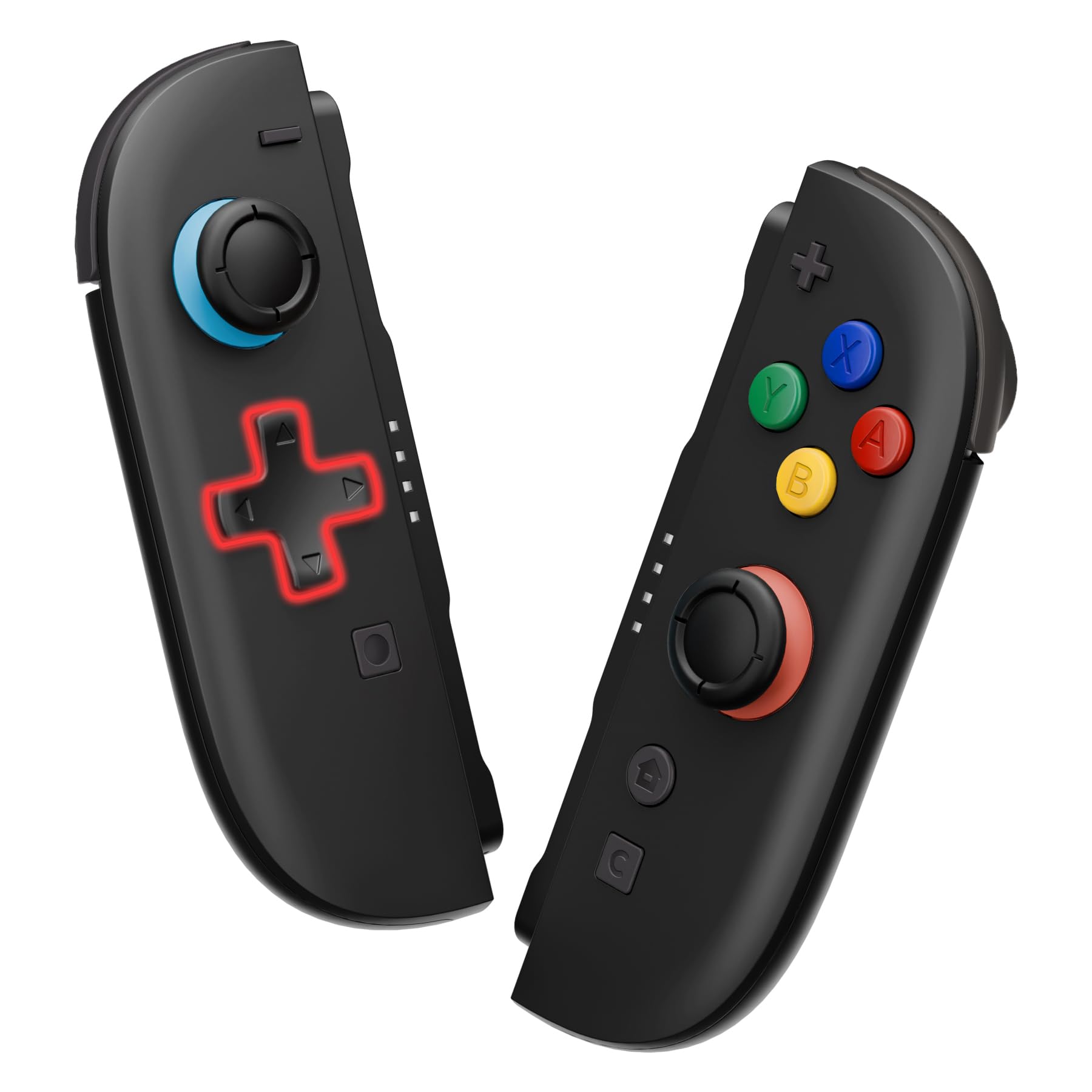 eXtremeRate DIY-Ersatz D-Pad Shell & Buttons Set für Switch 2 Joycons, Deluxe-Version Gehäuse Zubehör Schwarz