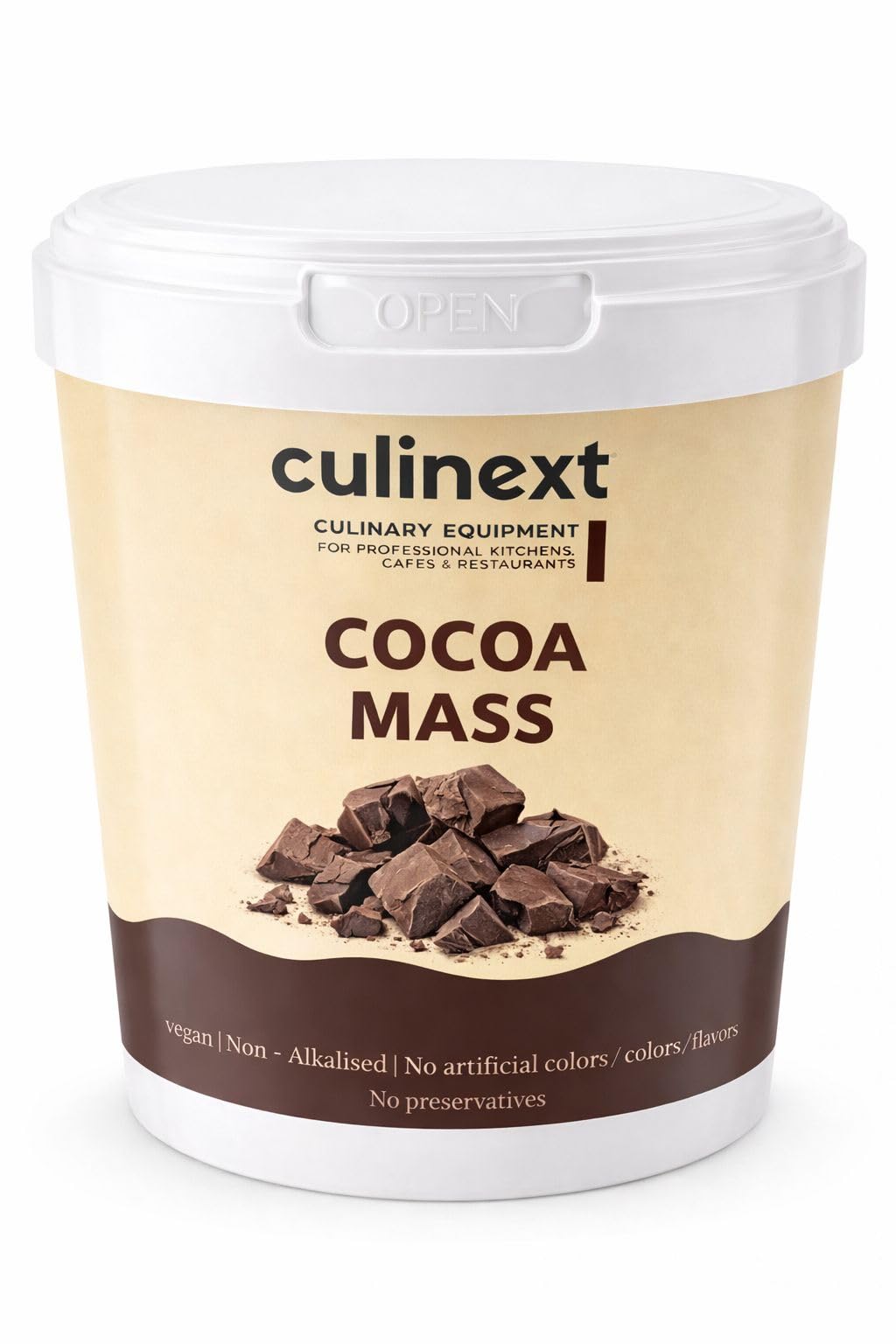 Culinext Cocoa Mass (Cocoa Liquor) – 100% Pure Unsweetened