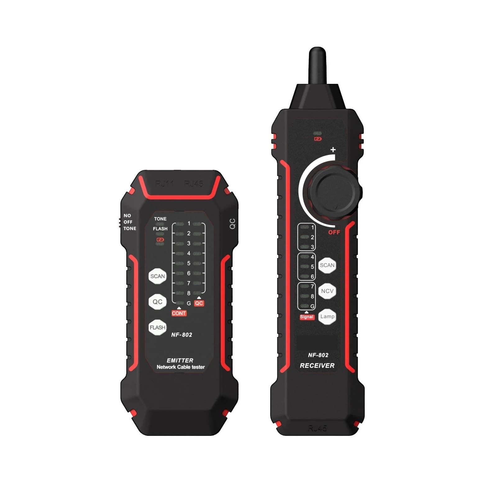 Cable Tracker, Multi-Function Cable Tester and Tracker RJ11 RJ45 Cat5 Cat6 LAN Ethernet Phone Wire Finder Poe Test