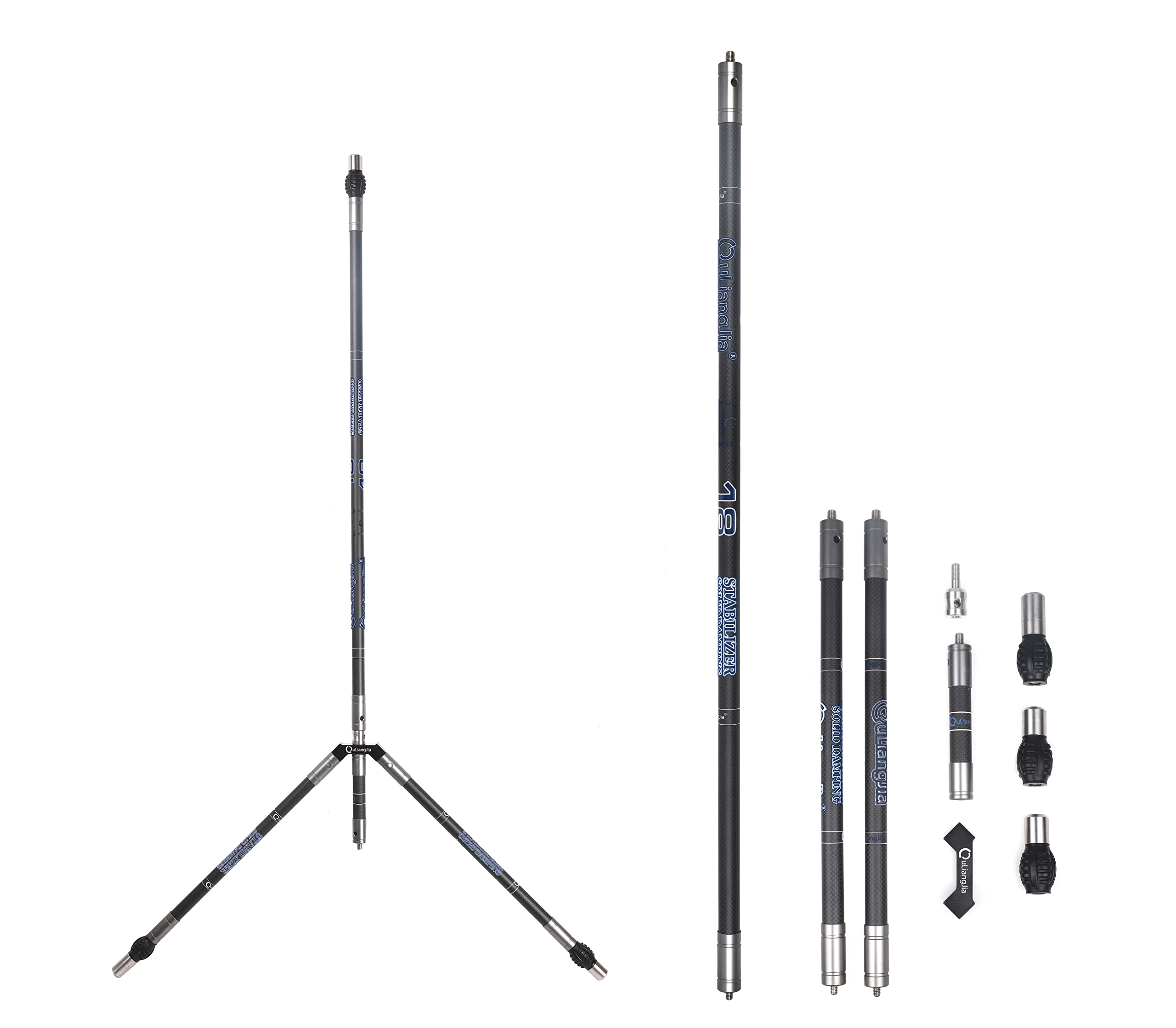 Perogen Archery Bow Stabilizer Set for Recurve Bow Carbon Fiber Bow Stabilizer Extension Pole Rod Bow Stabilizer ¡­