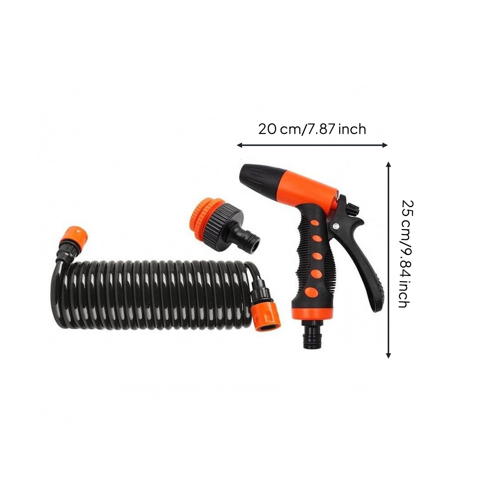 Motorreinigungspistole mit Messingdüse | ergonomischer Pistolengriff, verstellbar, für Terrasse, Autobesitzer