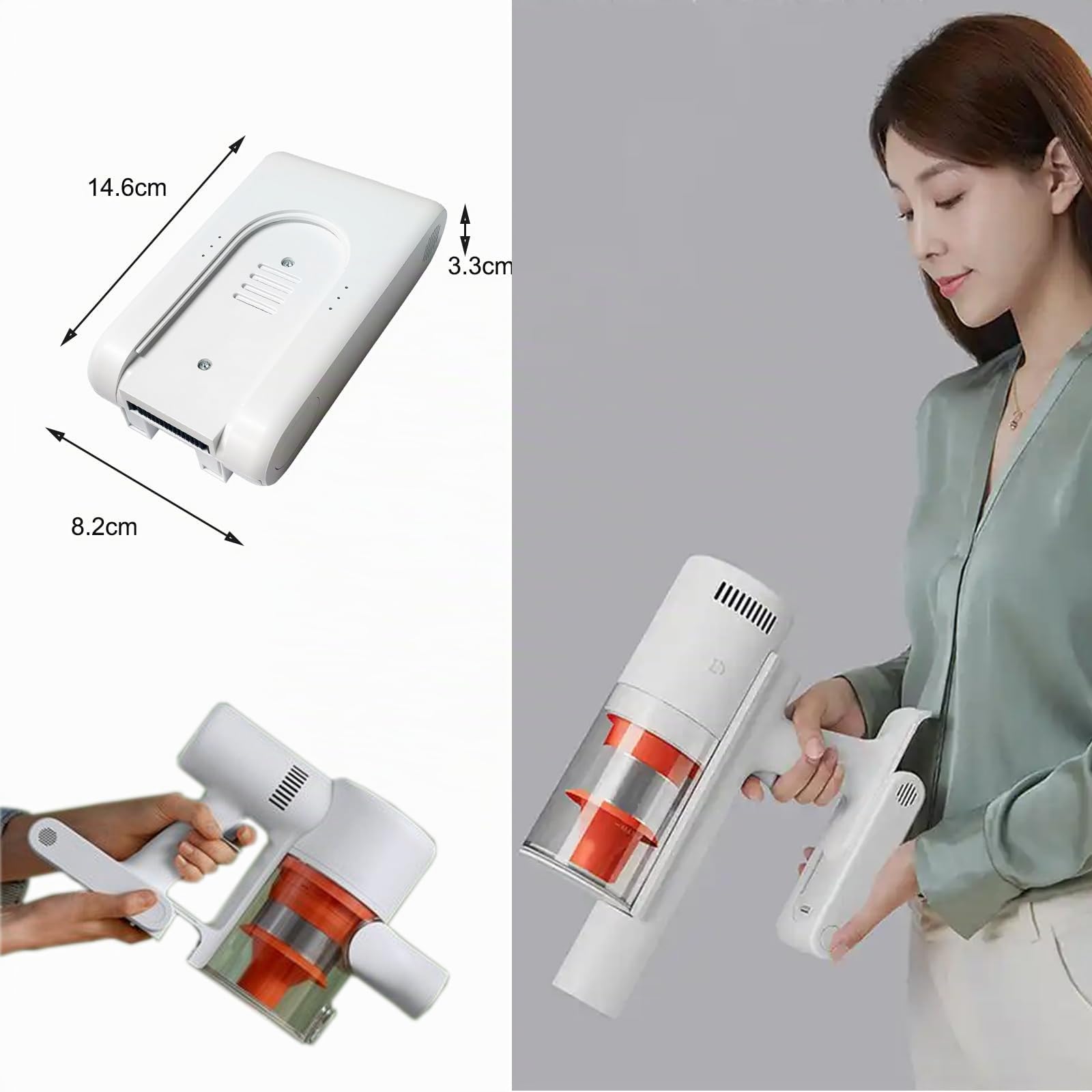Batteria di ricambio da 3000 mAh per aspirapolvere Xiaomi G9, G9 Plus, G10, G10 Plus, batteria per aspirapolvere Dreame T10, T20, T20 Pro, R10, R10 Pro, V12S, V16S (25,2 V/75,6 Wh)